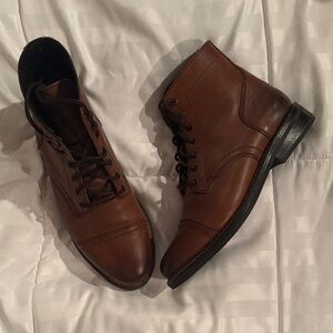 Thursday Captain Boots Brown Leather Women's 9.5